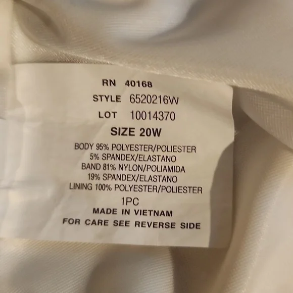 Liz Claiborne SZ 20 2 Piece Black/White Swimsuit - Picture 7 of 9